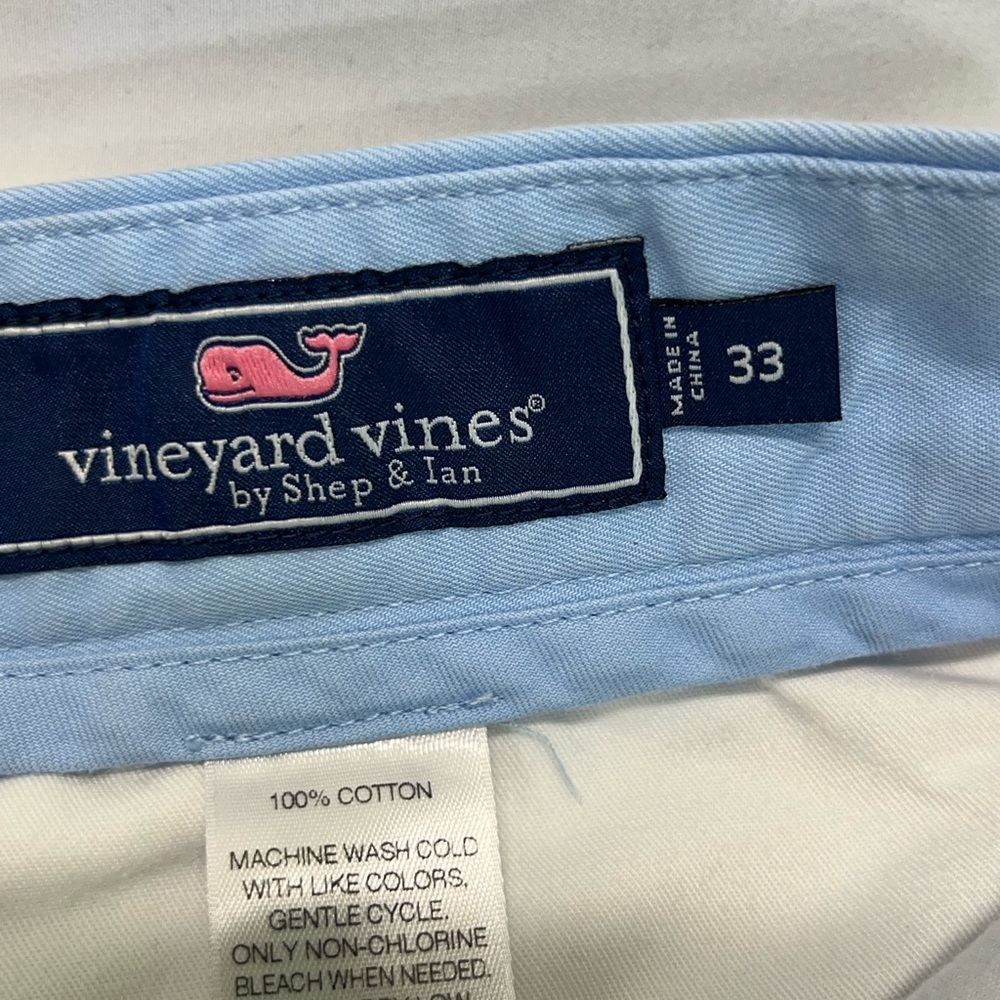 VINEYARD VINES SHORTS 33 BABY BLUE PREOWNED - Picture 4 of 8